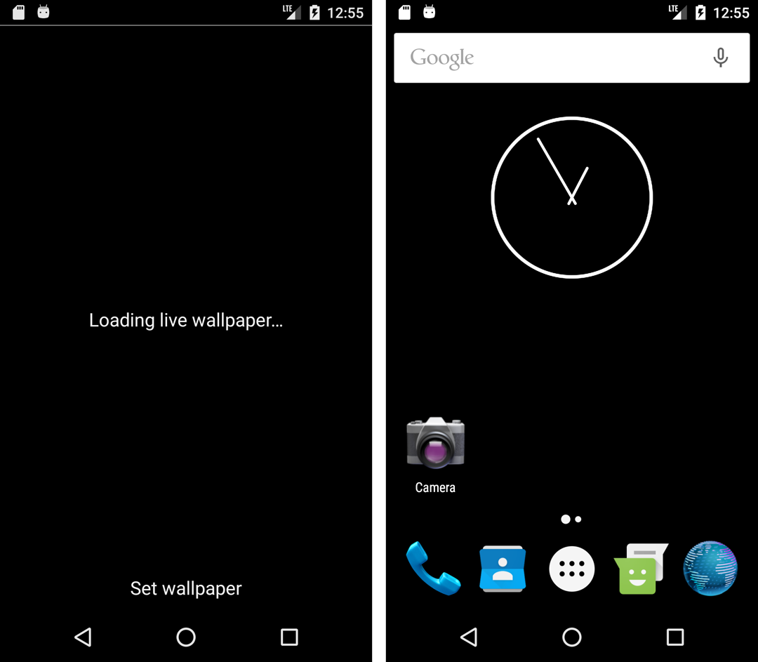 This could be the end of the tutorial if you like blank wallpapers.